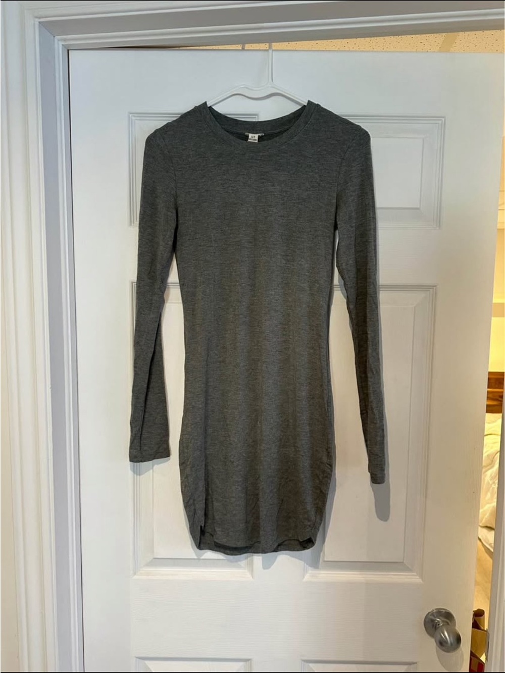 Women's Long Sleeve Gray Dress
